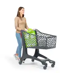 Тележка для покупок из эко-пластика 150 л Plastimark Twiga