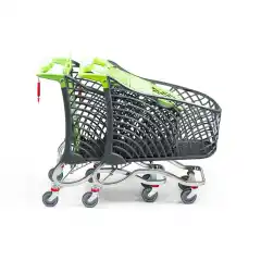 Тележка для покупок с пластиковой корзиной 180 л Plastimark Hybrid Super