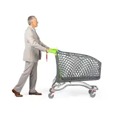 Тележка для покупок гибридная 240 л для гипермаркетов Plastimark Hybrid Iper
