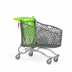 Тележка для покупок 220 л с металлическим основанием Plastimark Hybrid Maxi