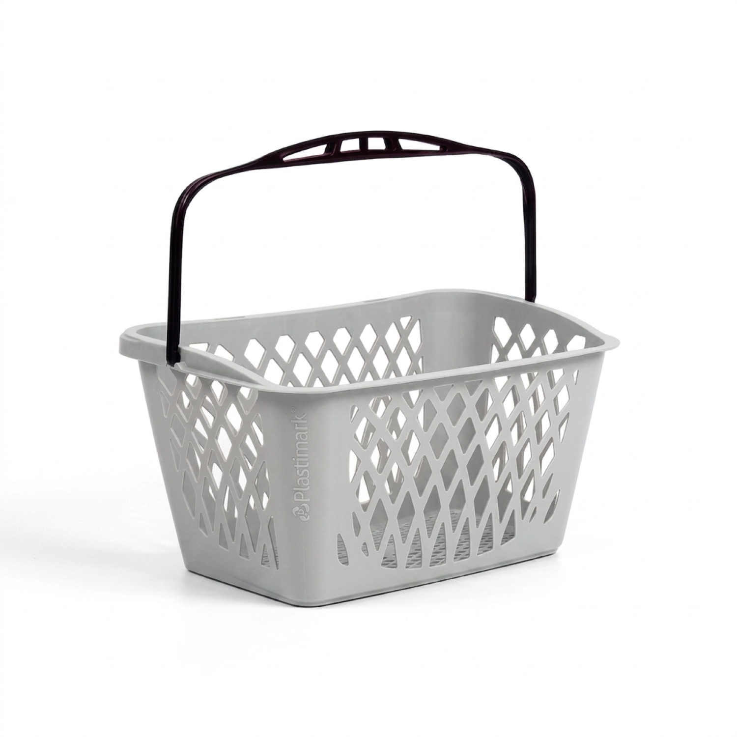 Plastimark Tyko 33L light grey RAL 7035 shopping basket
