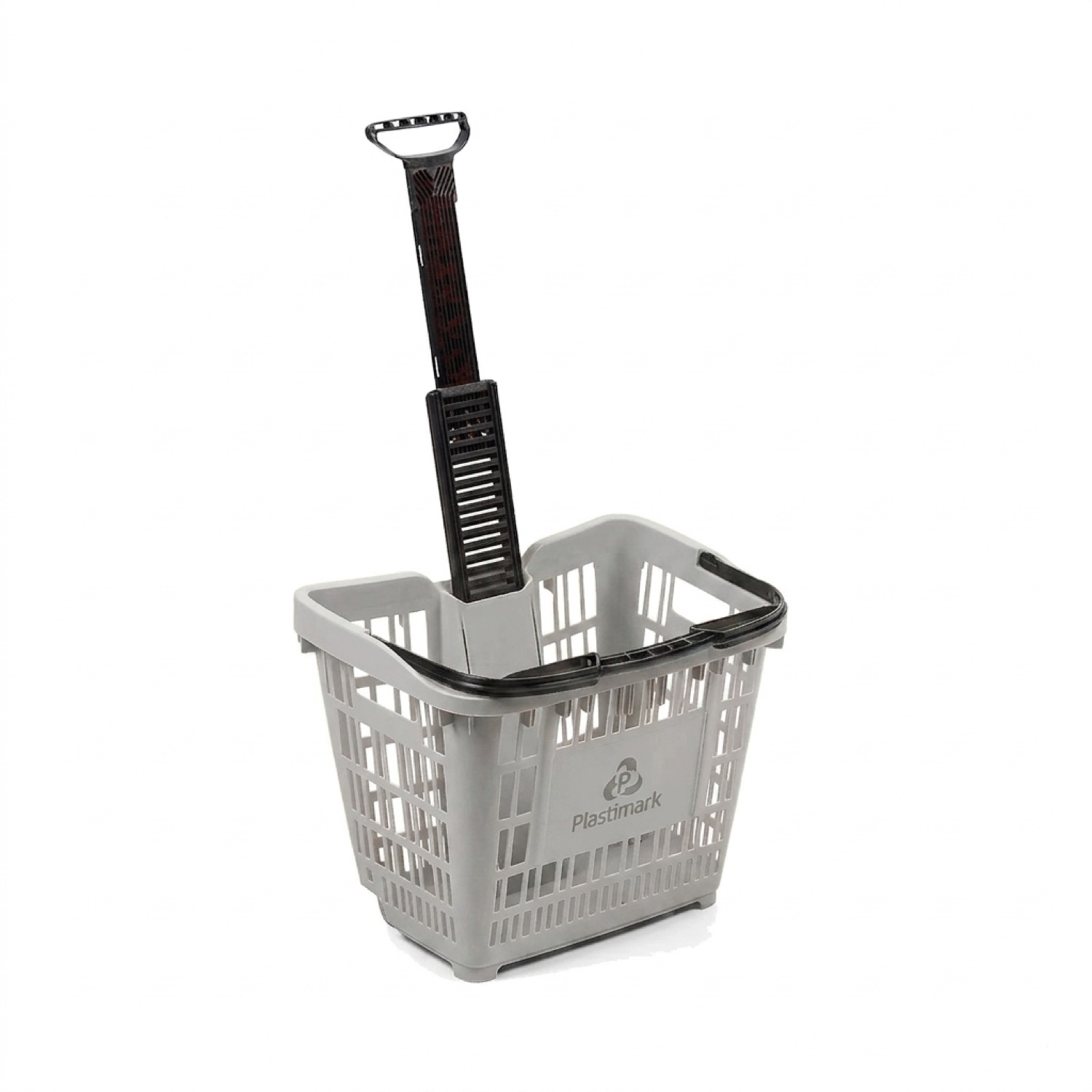 Plastimark Speesy 45L light grey RAL 7035 wheeled shopping basket