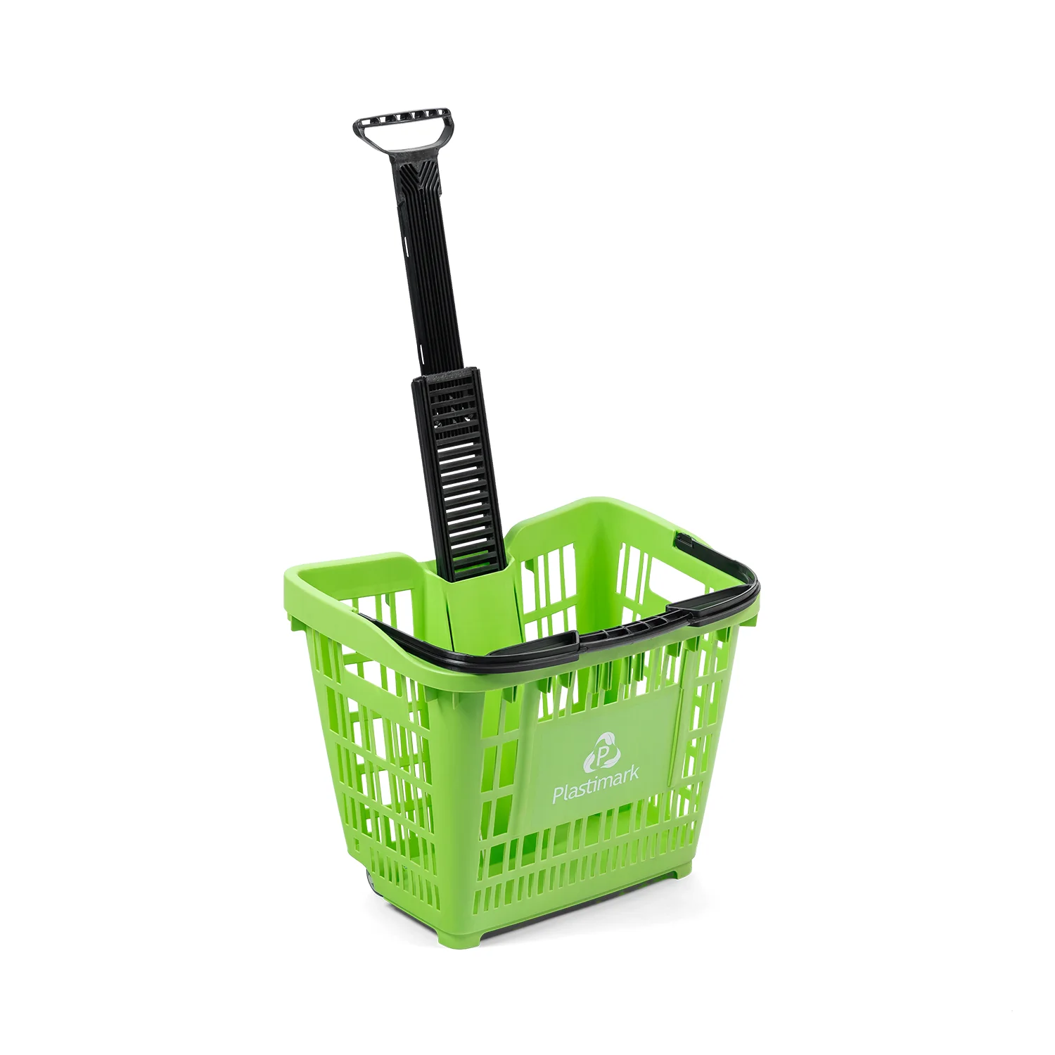Покупательская корзина на колёсах Plastimark Speesy 45 л — Синяя (RAL 5015)