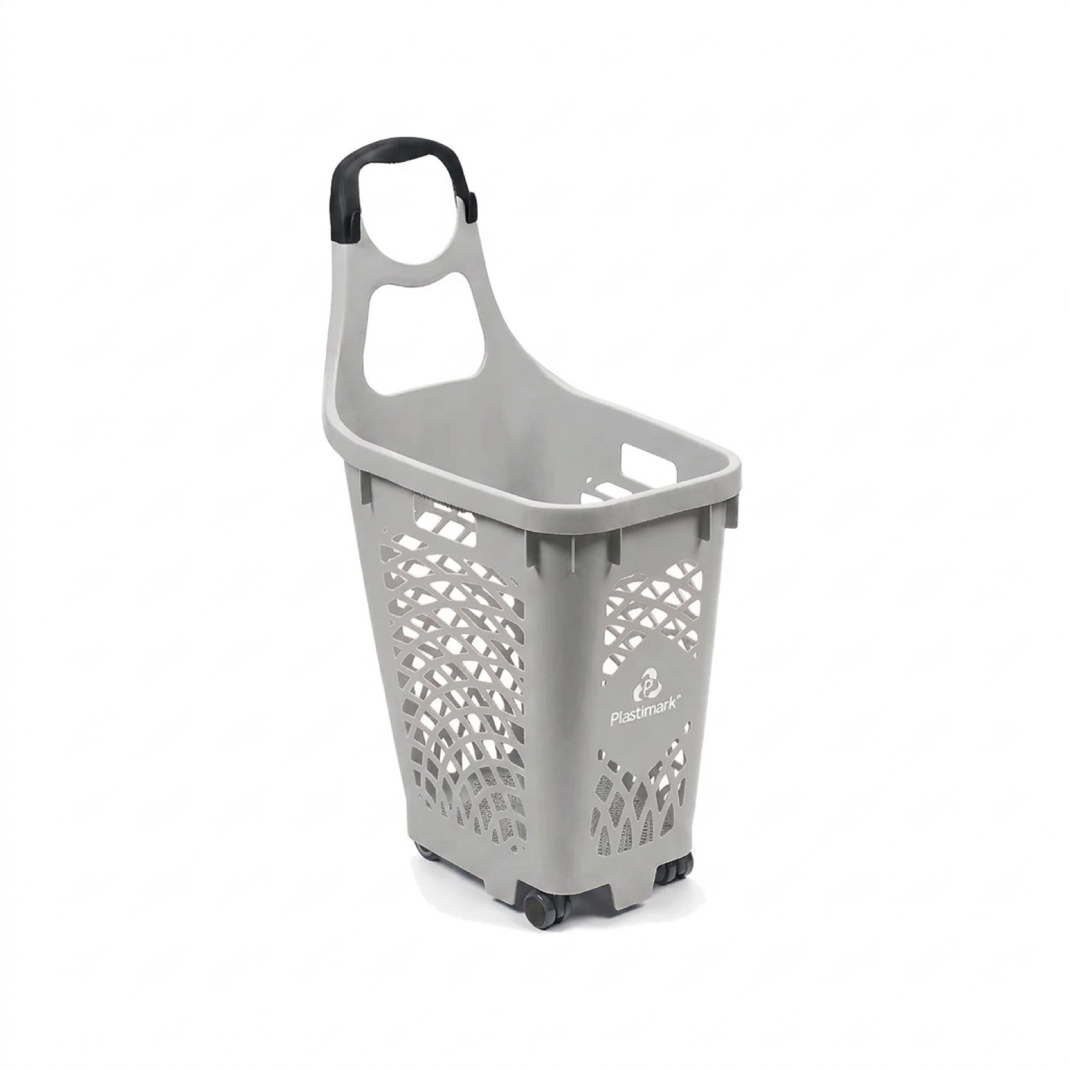 Plastimark Slimmer 60L light grey RAL 7035 wheeled shopping basket