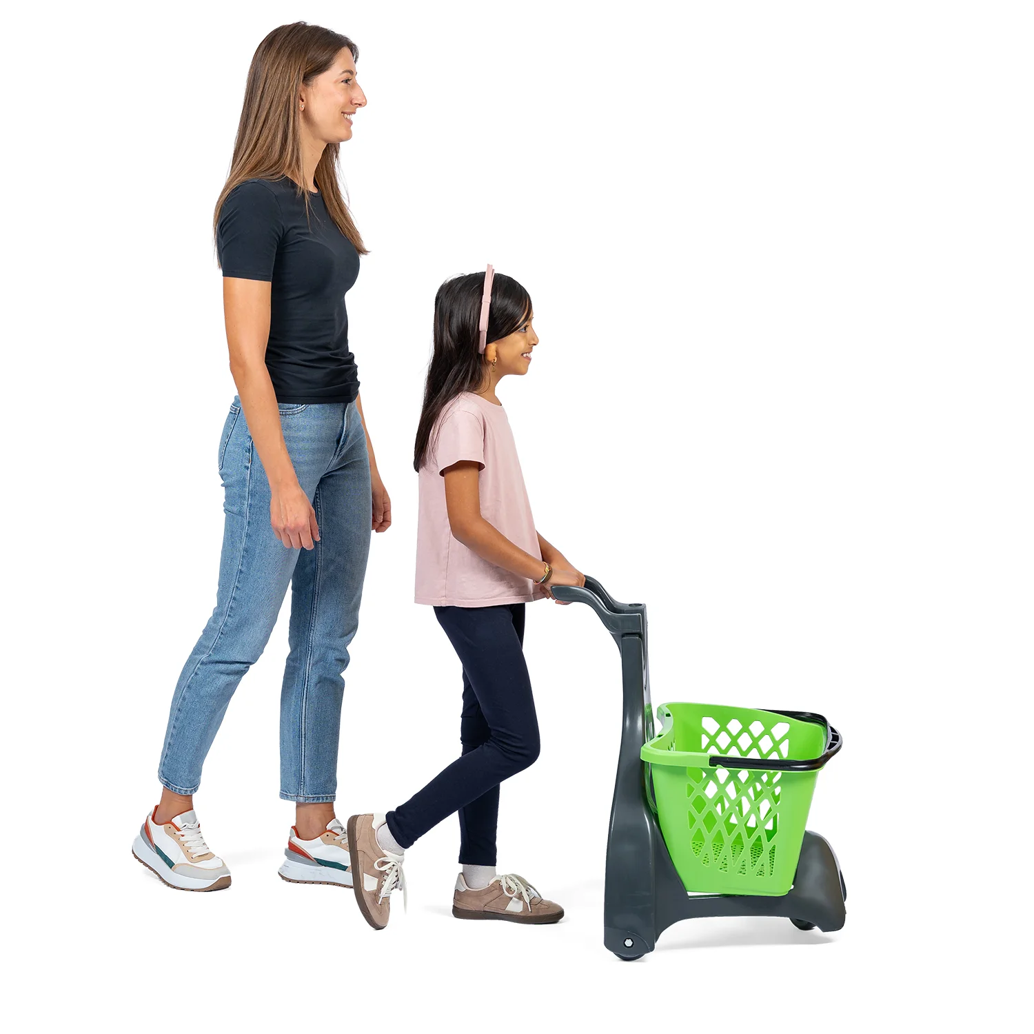 Детская покупательская тележка Plastimark Dogo 33 л — Зелёная (RAL 6018)