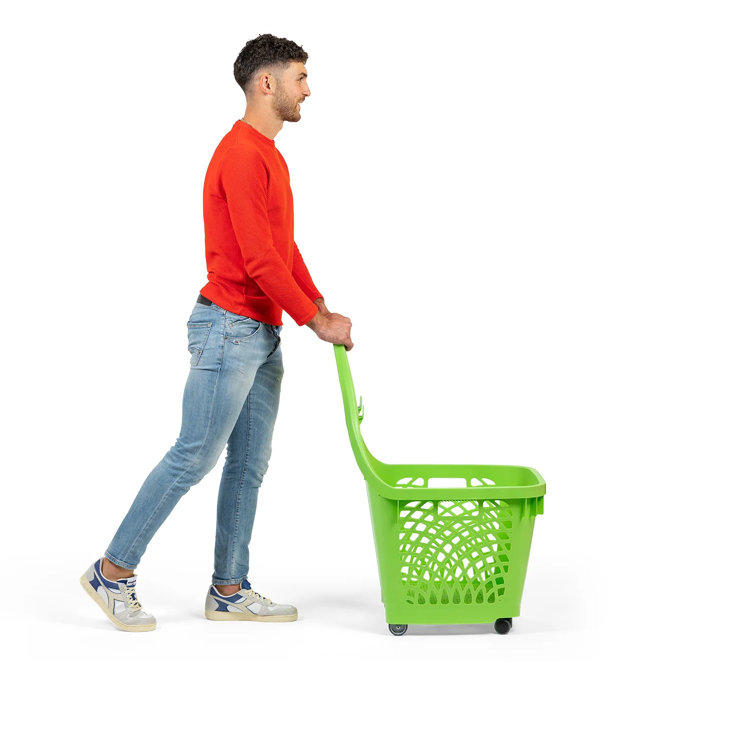 Модульная покупательская корзина-тележка Plastimark Maxityko 66 л