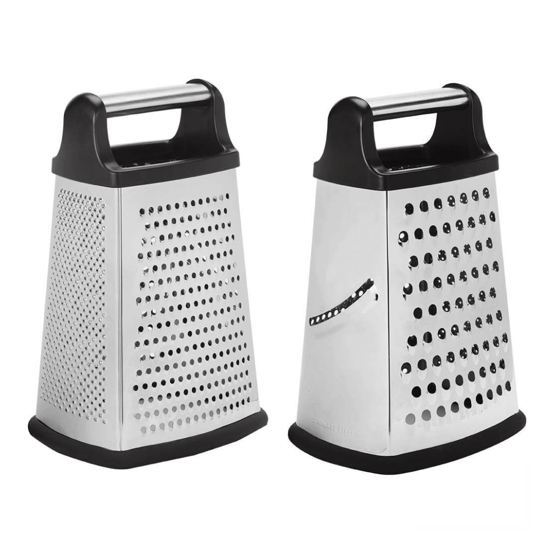 Тёрка четырёхсторонняя из нержавеющей стали 100×80×230 мм