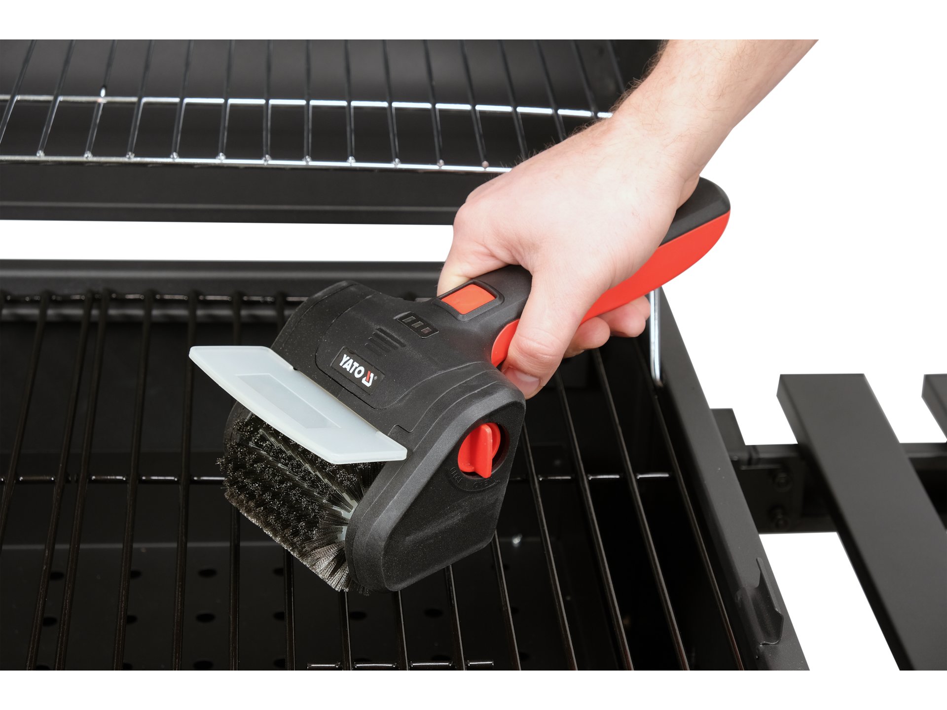 Электрическая щетка для гриля, 2000 мАч, YATO